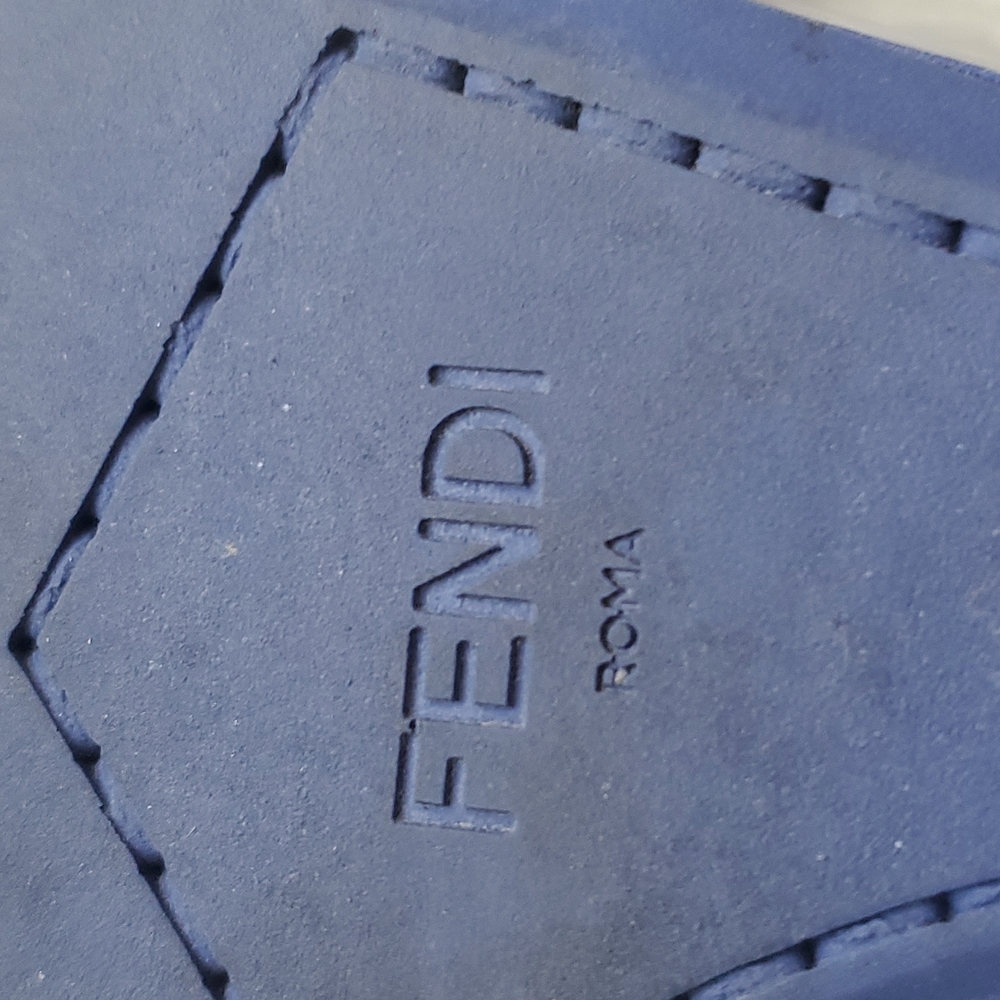 HOST PICK⭐️Authentic Fendi Blue Patent Leather Wedge Ankle - comfy 💙 - Picture 7 of 8